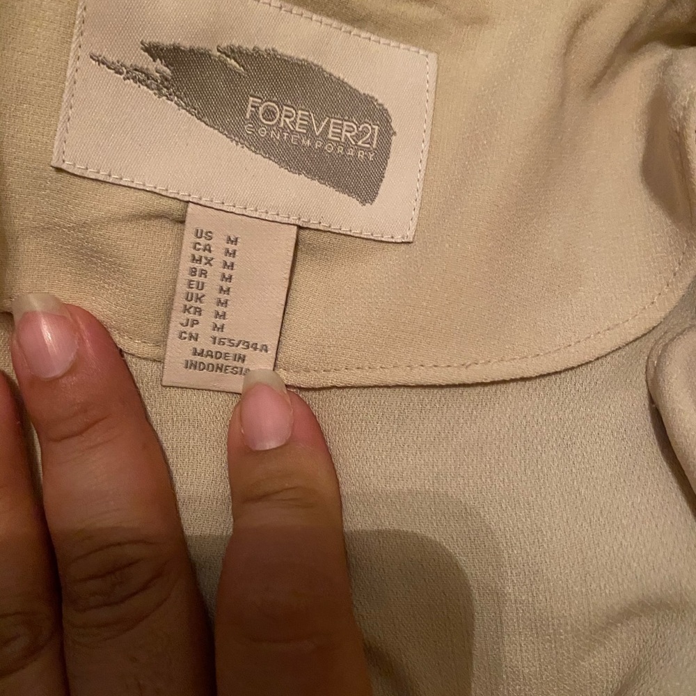 Beige blazer jacket - Picture 6 of 9